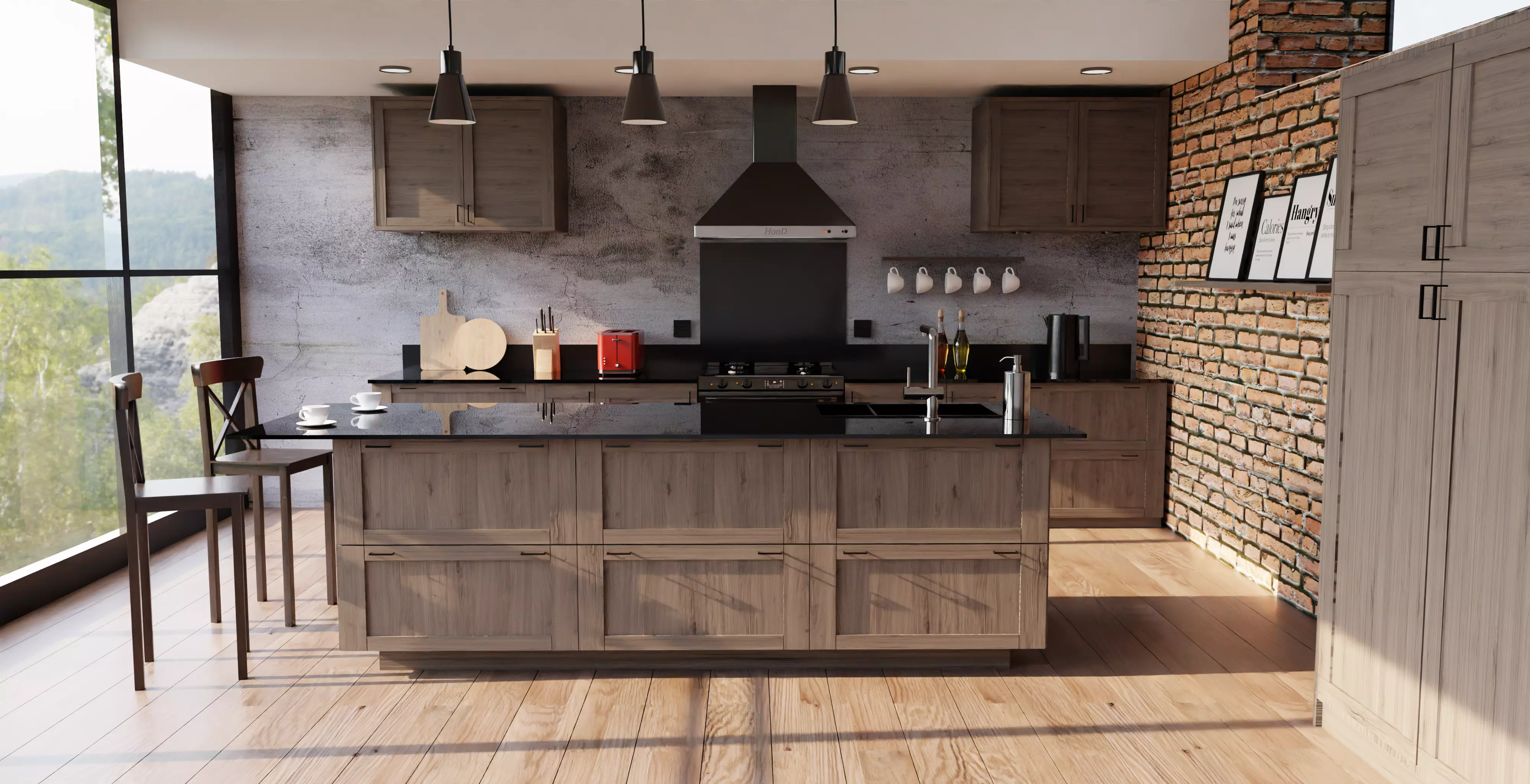 Kitchen interior  3D model_0