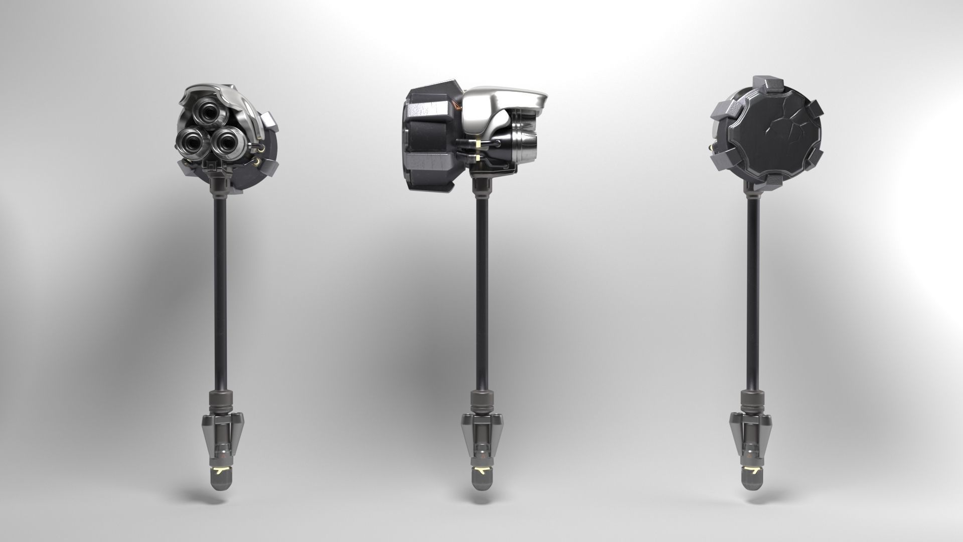 Reinhardt Hammer from Overwatch 3D model_2