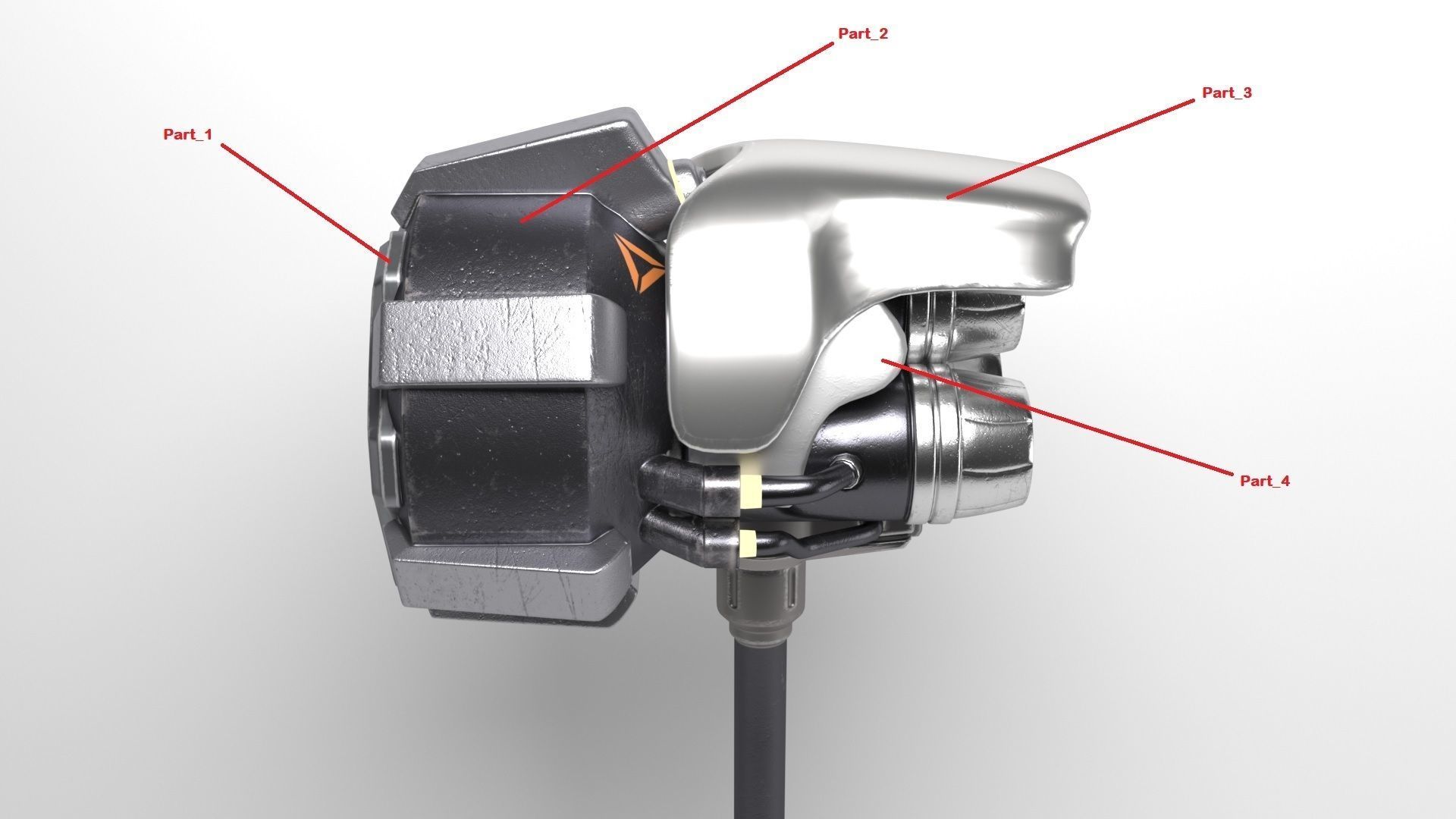 Reinhardt Hammer from Overwatch 3D model_10