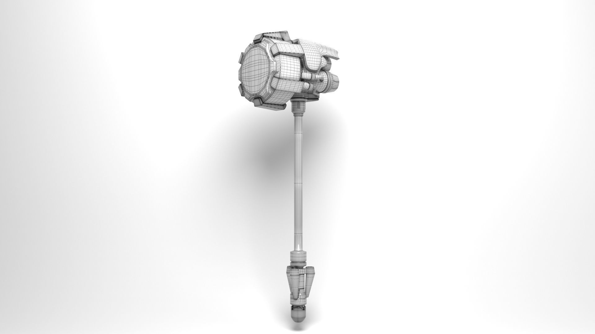 Reinhardt Hammer from Overwatch 3D model_9