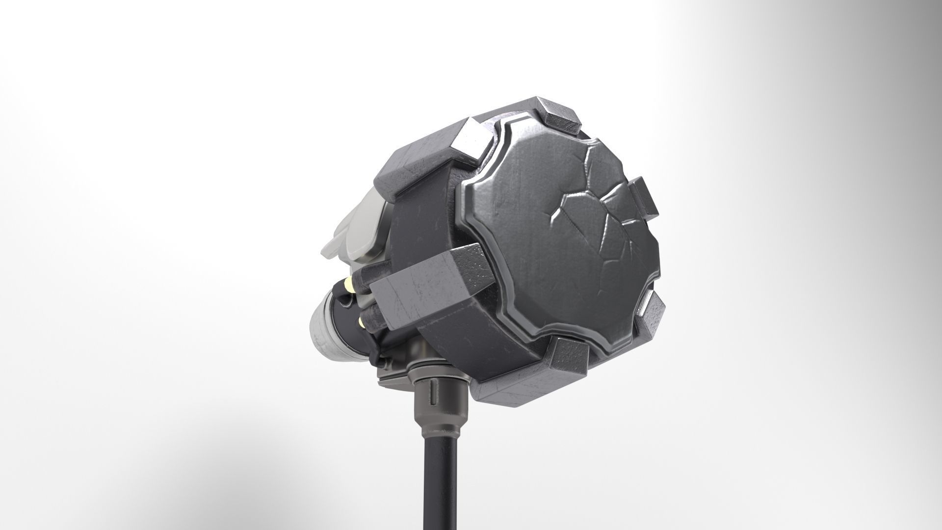 Reinhardt Hammer from Overwatch 3D model_4