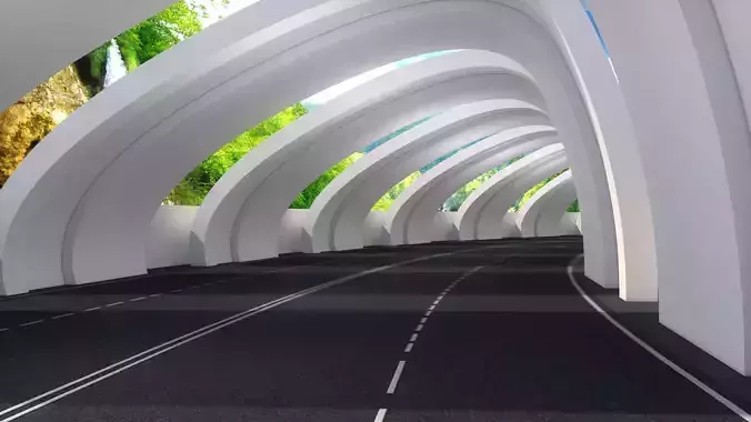 Road Highway 3D model