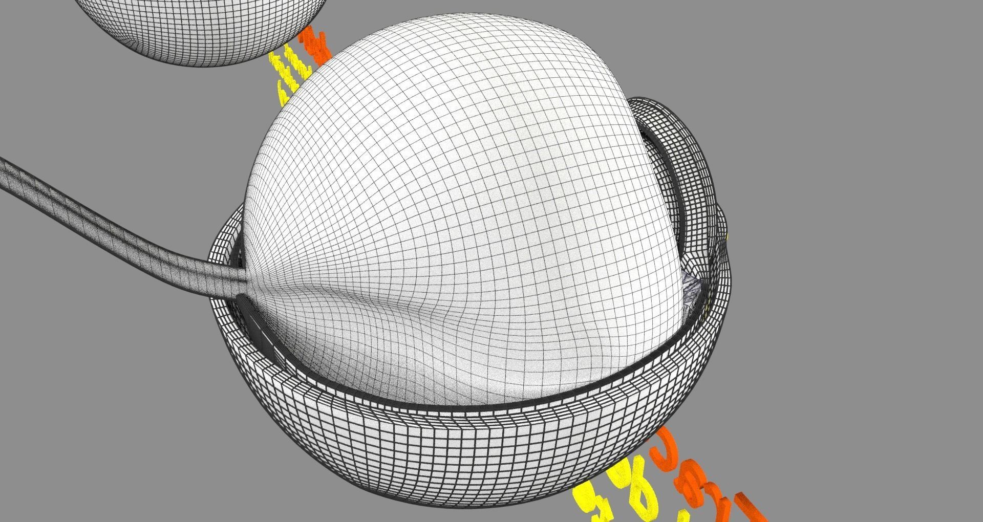 Retinal detachment types eye 3D model_26