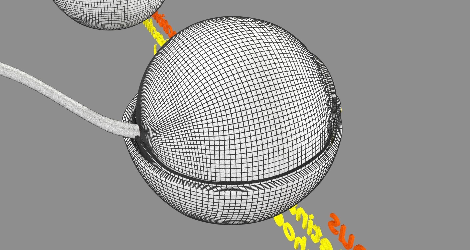 Retinal detachment types eye 3D model_25