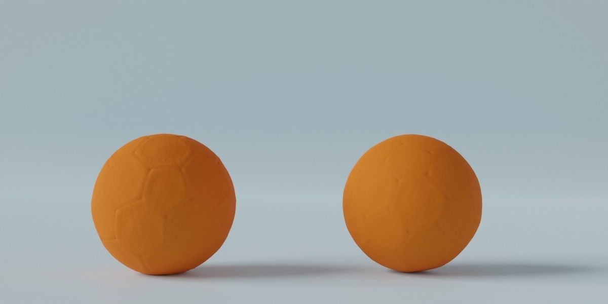 Photorealistic Old Soccer Ball Low-poly 3D model_3