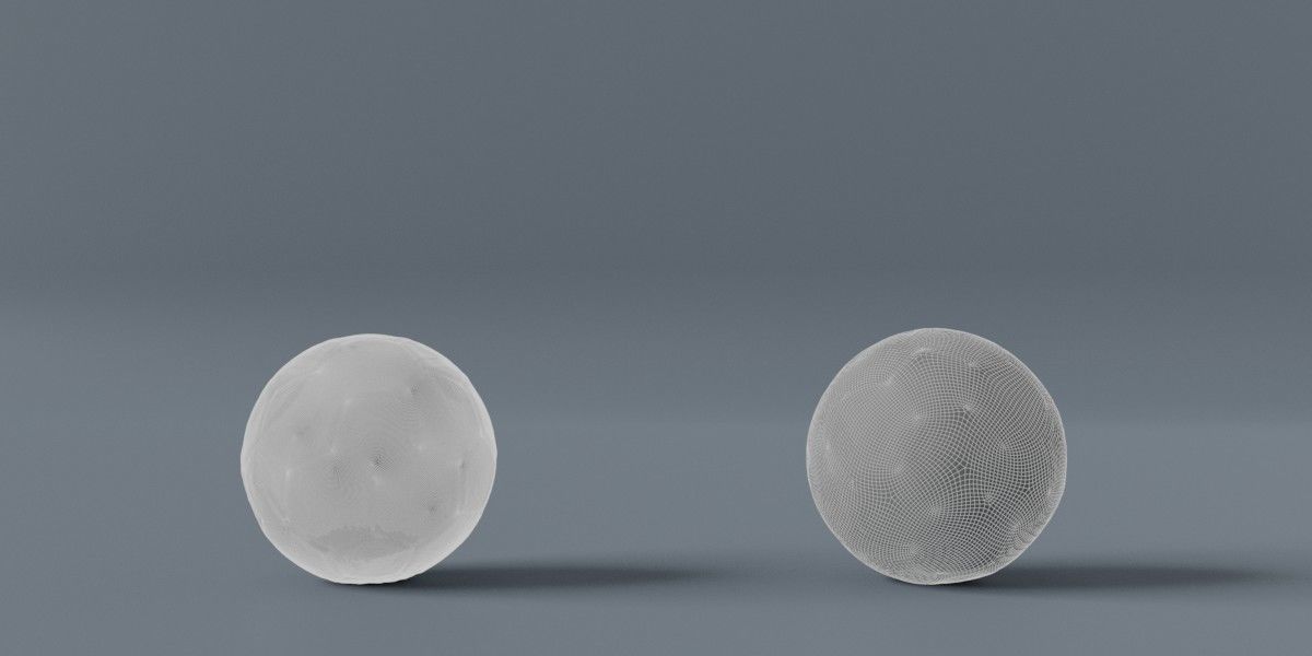 Photorealistic Old Soccer Ball Low-poly 3D model_4