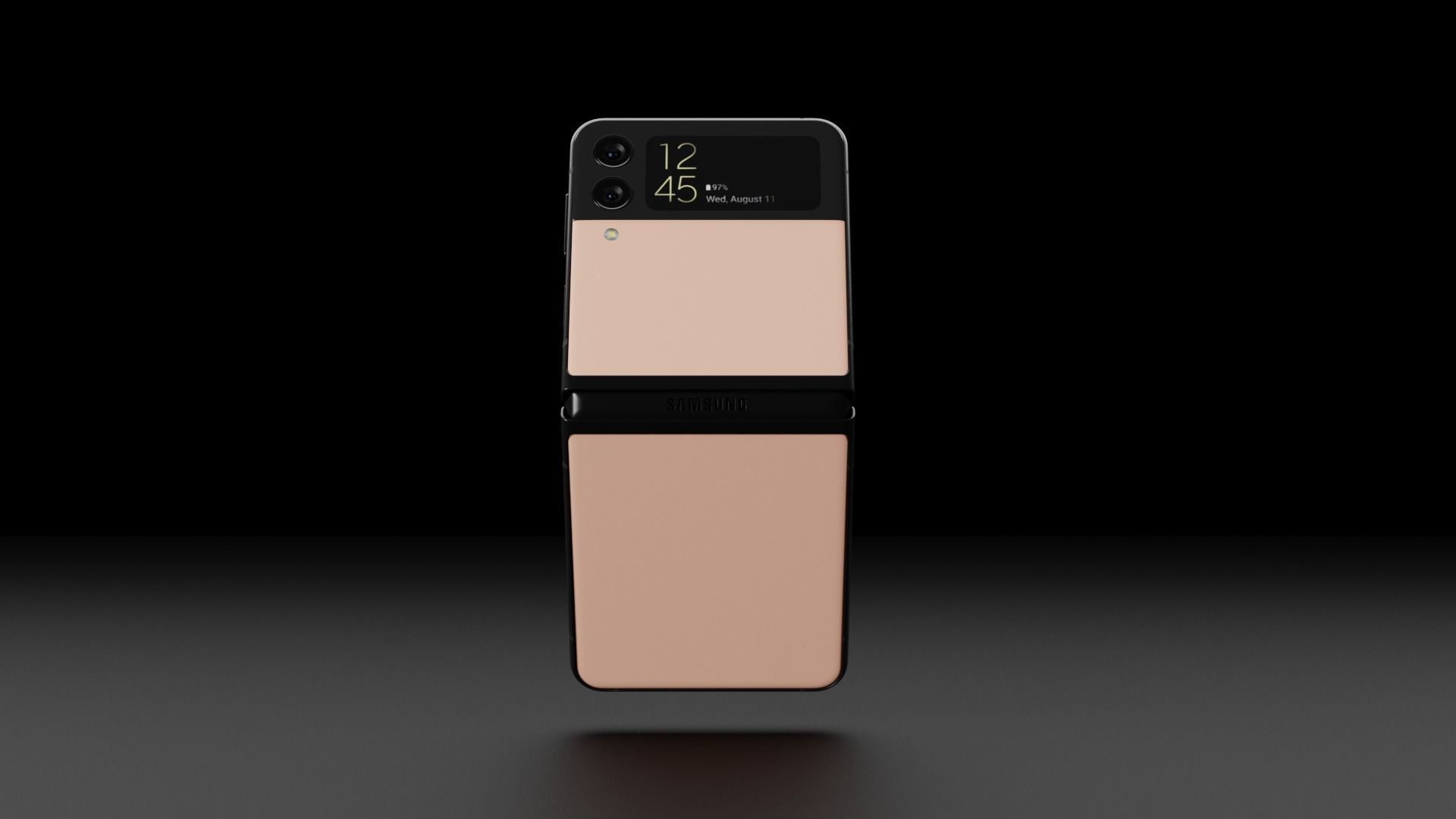 Samsung Galaxy Z Flip 3 in all Official Colors Low-poly 3D model_1