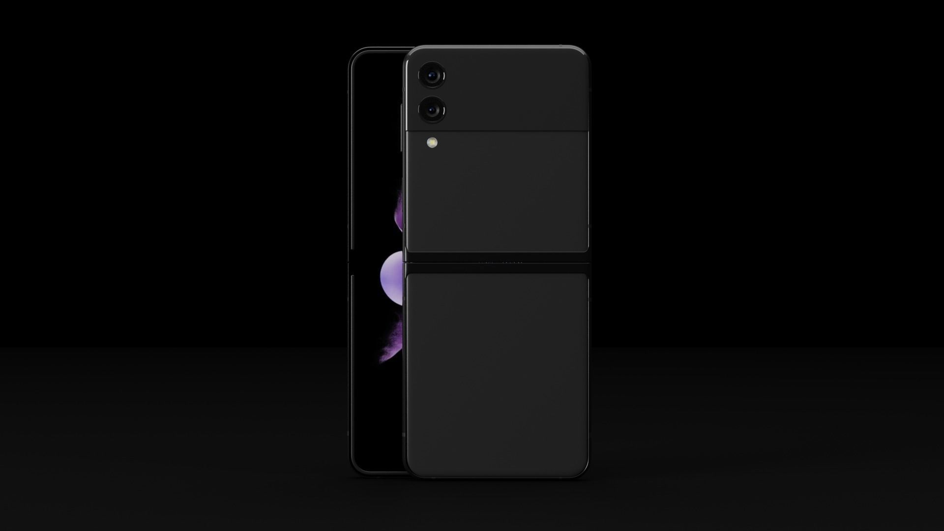 Samsung Galaxy Z Flip 3 in all Official Colors Low-poly 3D model_5