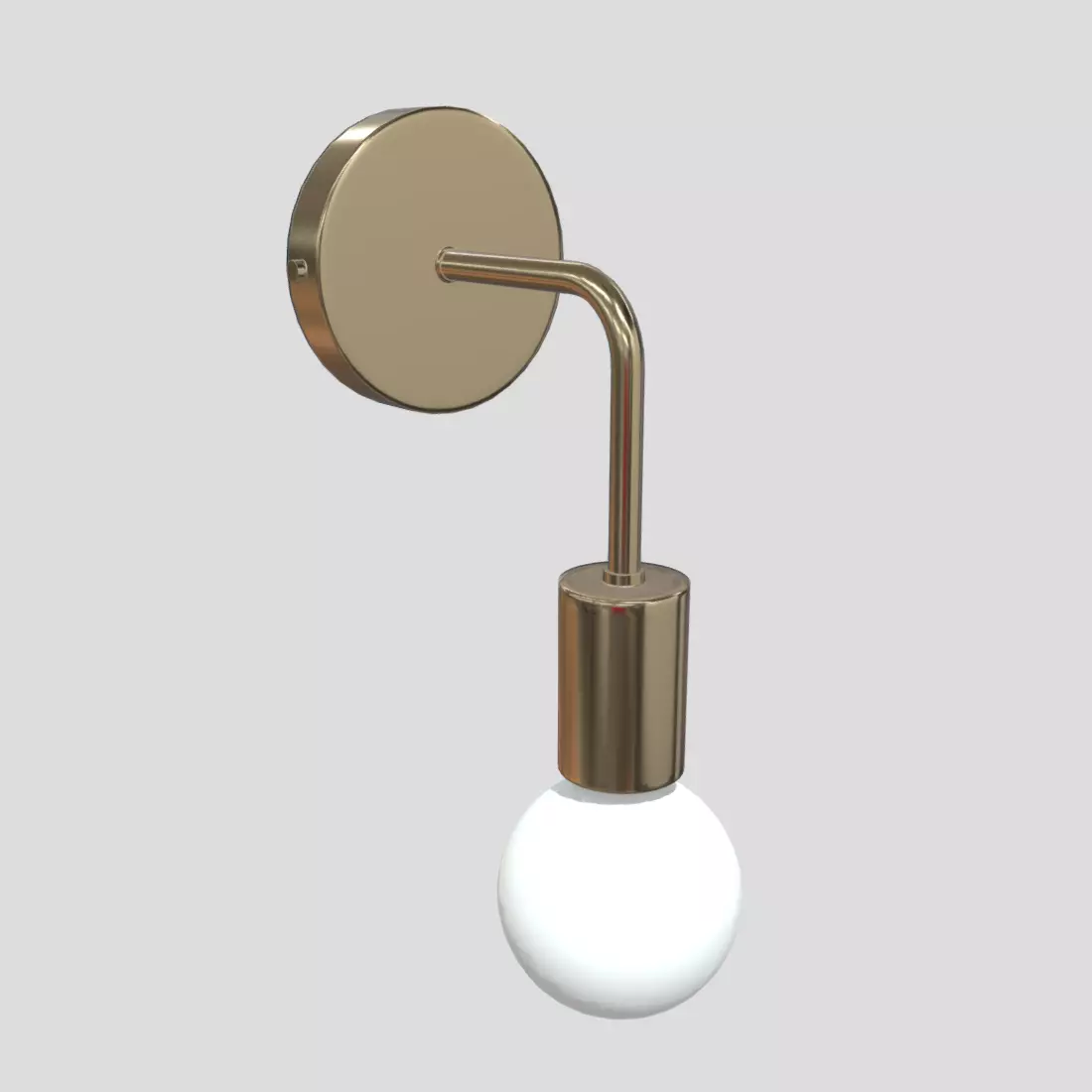 Wall Lamp 2 Low-poly 3D model_0