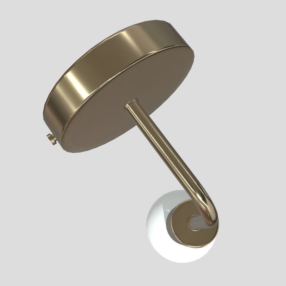 Wall Lamp 2 Low-poly 3D model_7