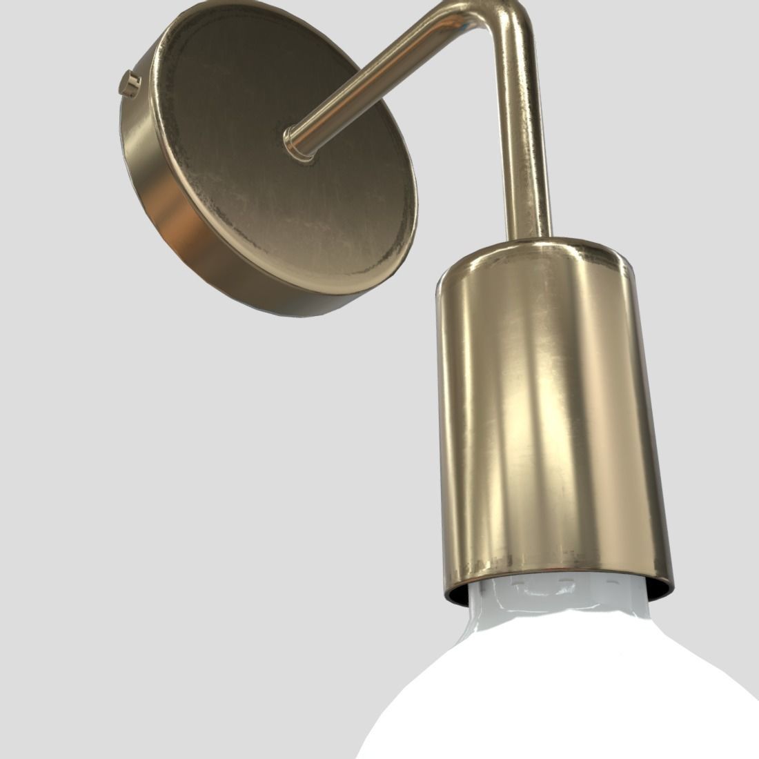 Wall Lamp 2 Low-poly 3D model_13