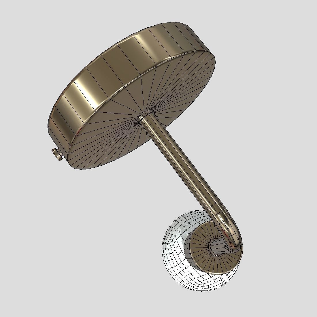 Wall Lamp 2 Low-poly 3D model_8