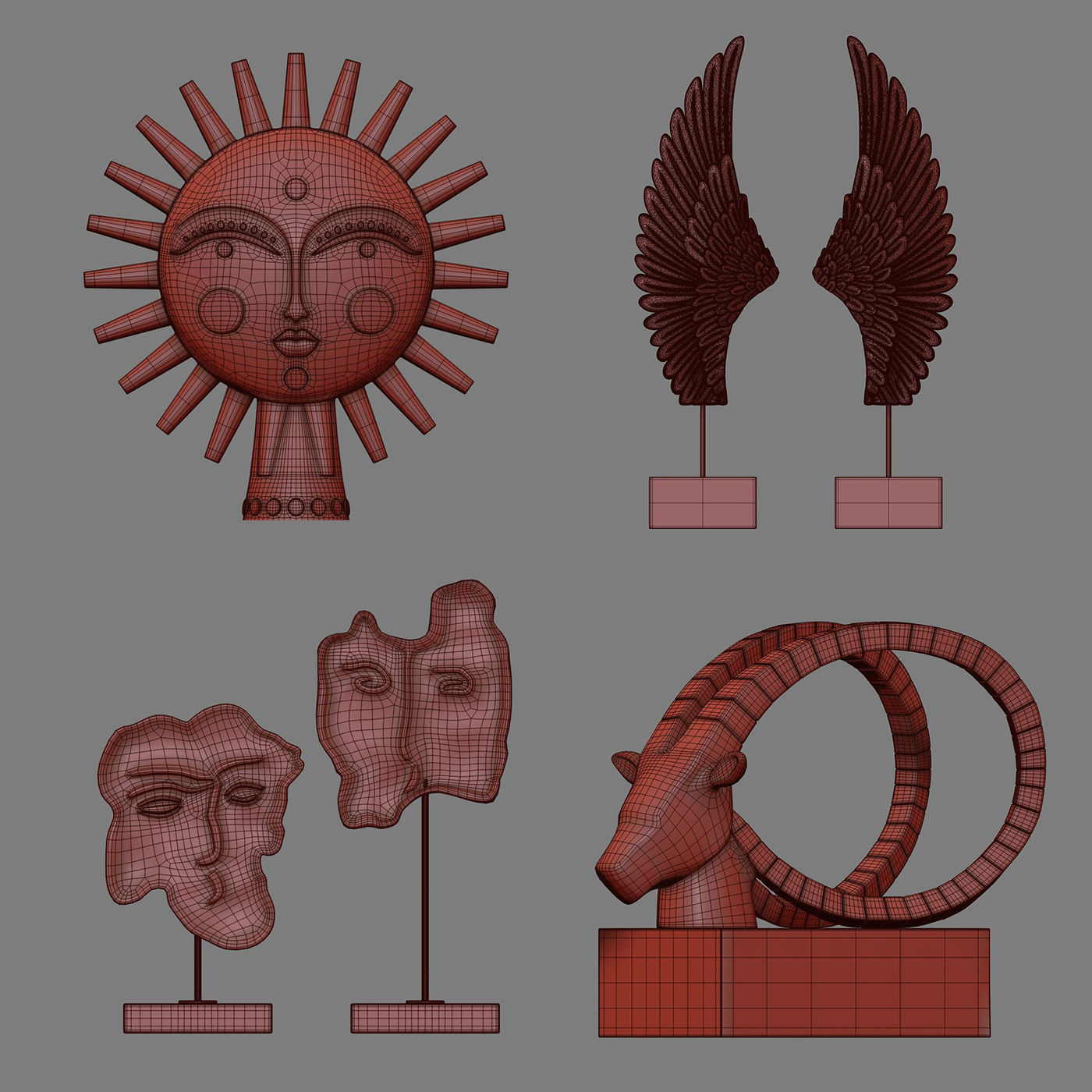 Sculptures 07 3D model_5