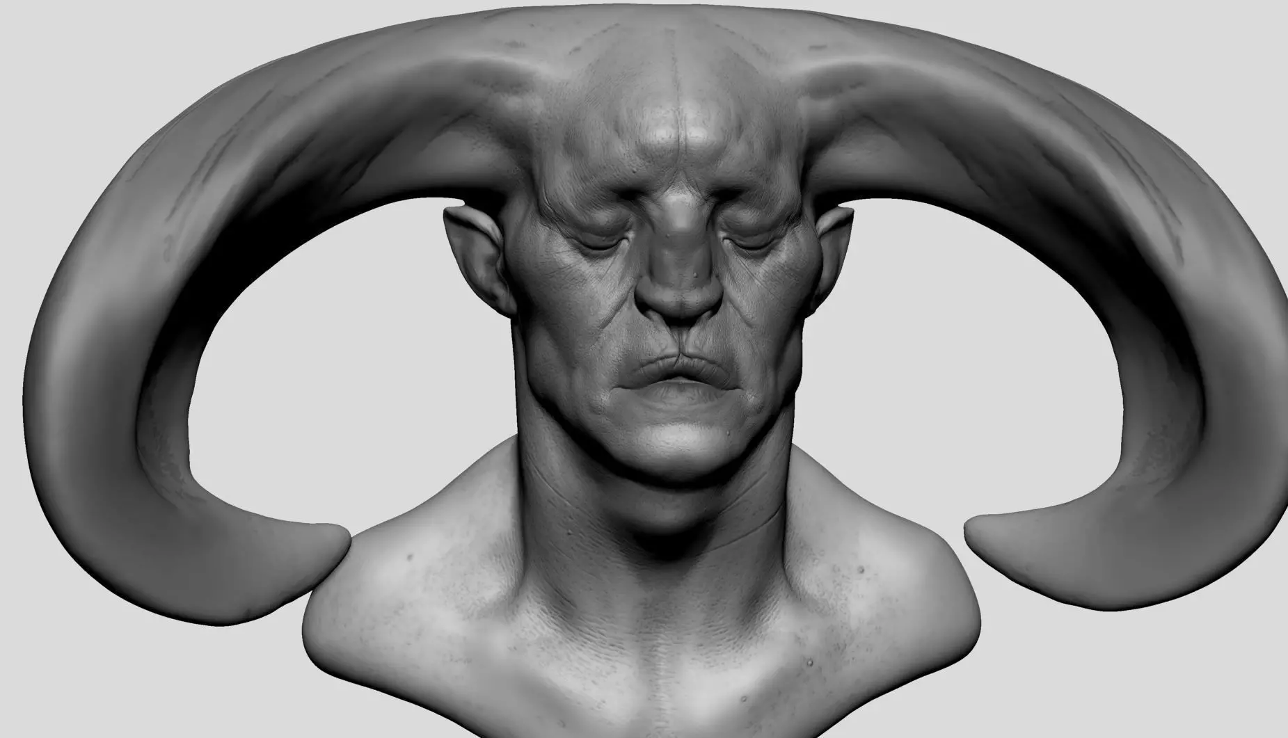 Creature Head v20 3D model_0