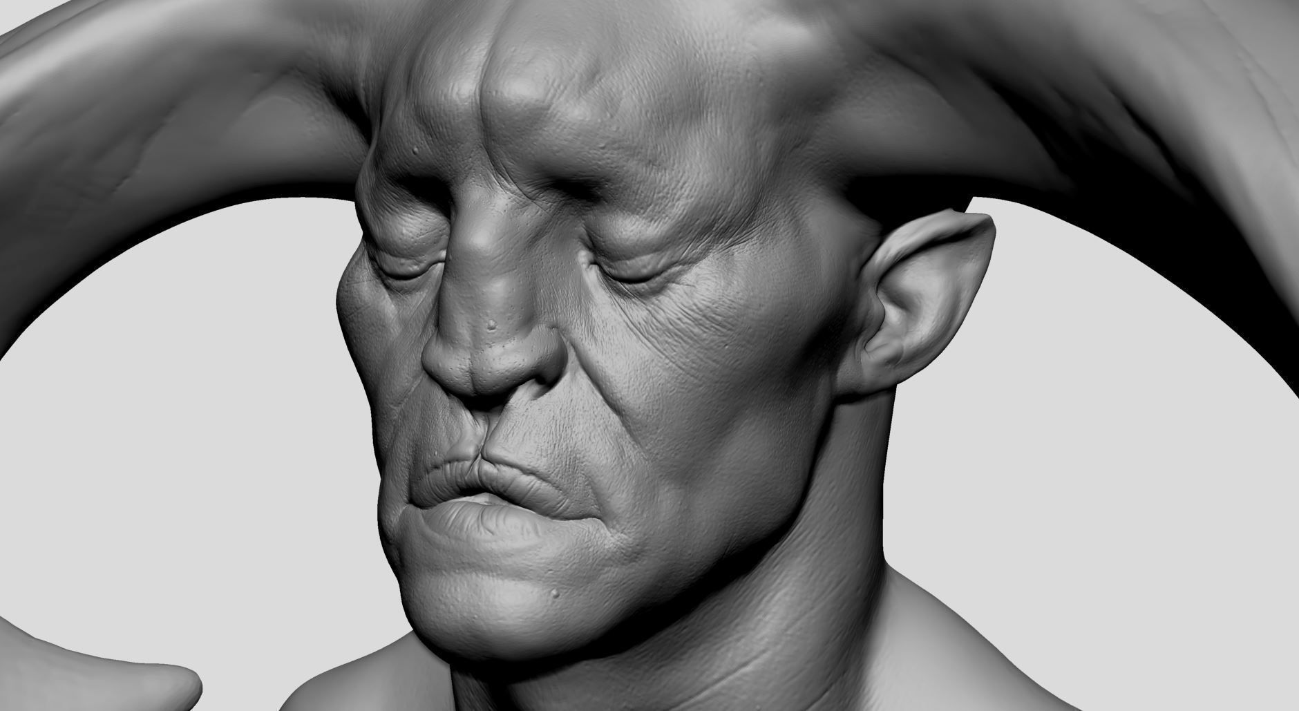 Creature Head v20 3D model_13