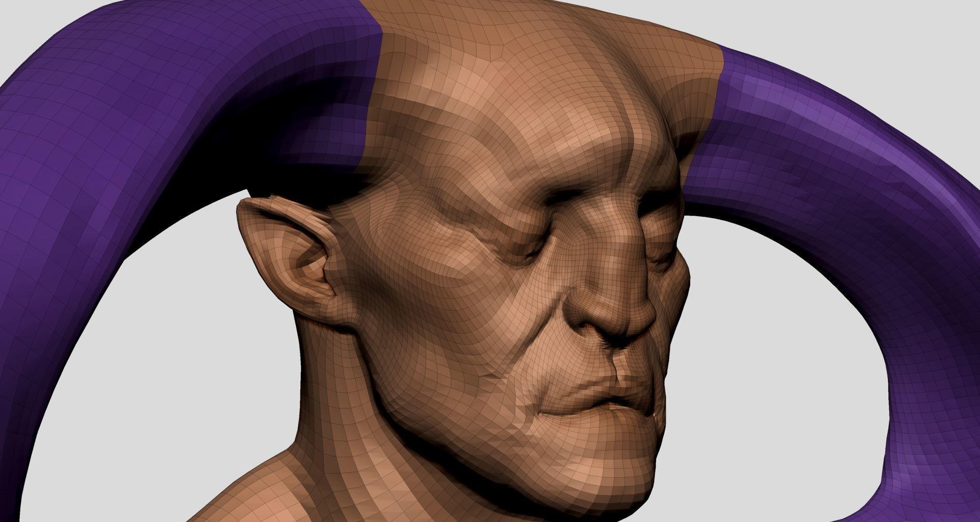 Creature Head v20 3D model_11