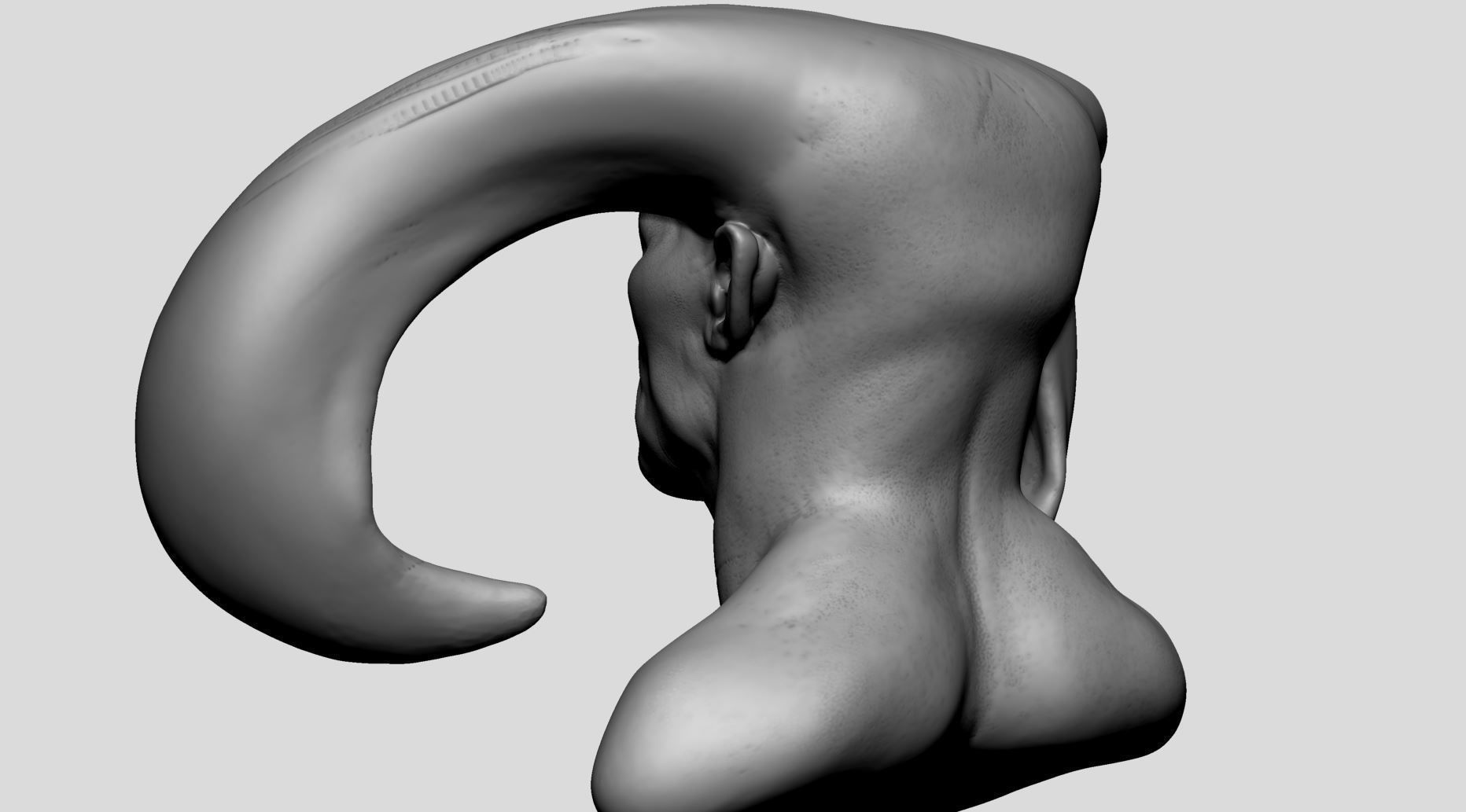 Creature Head v20 3D model_6