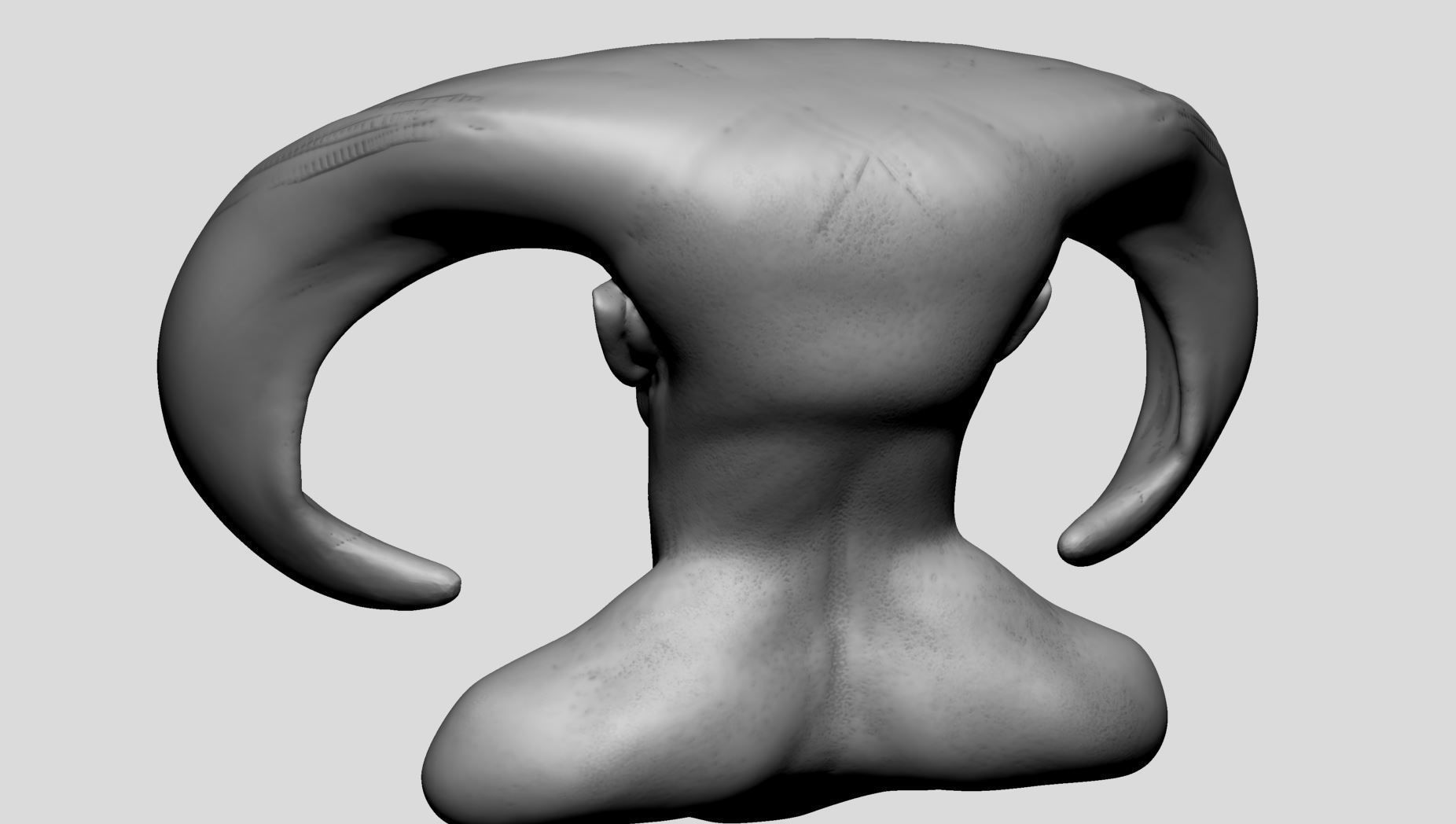 Creature Head v20 3D model_5