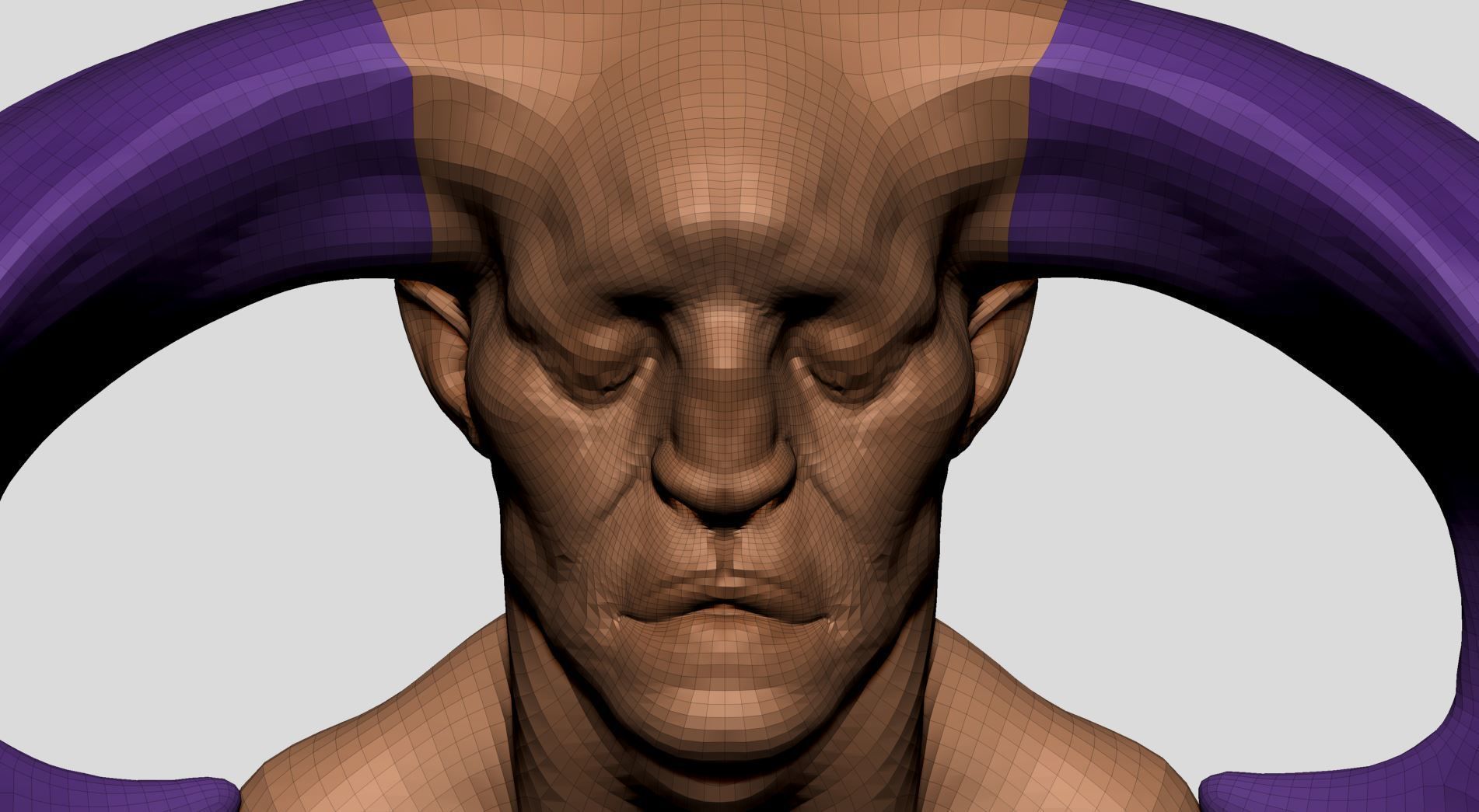Creature Head v20 3D model_10