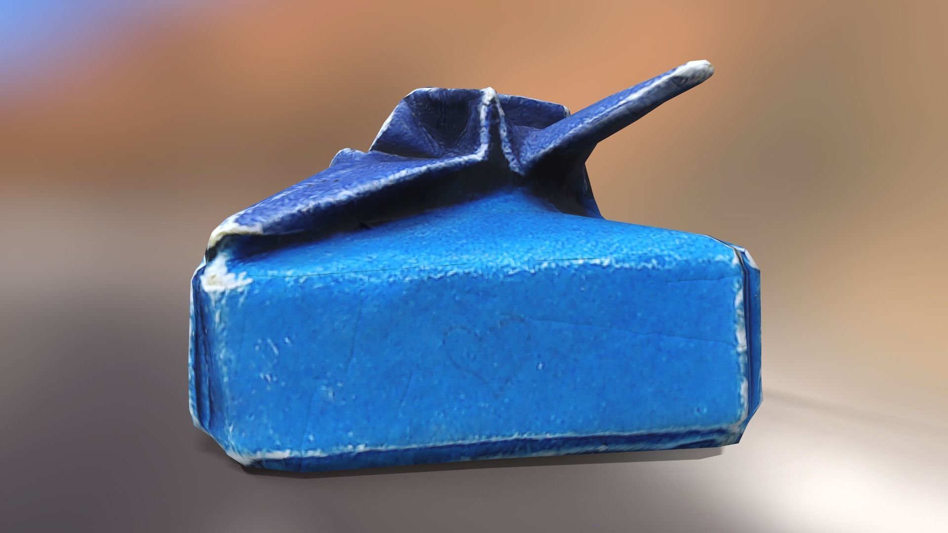 Box with Crane Origami Low-poly 3D model_37