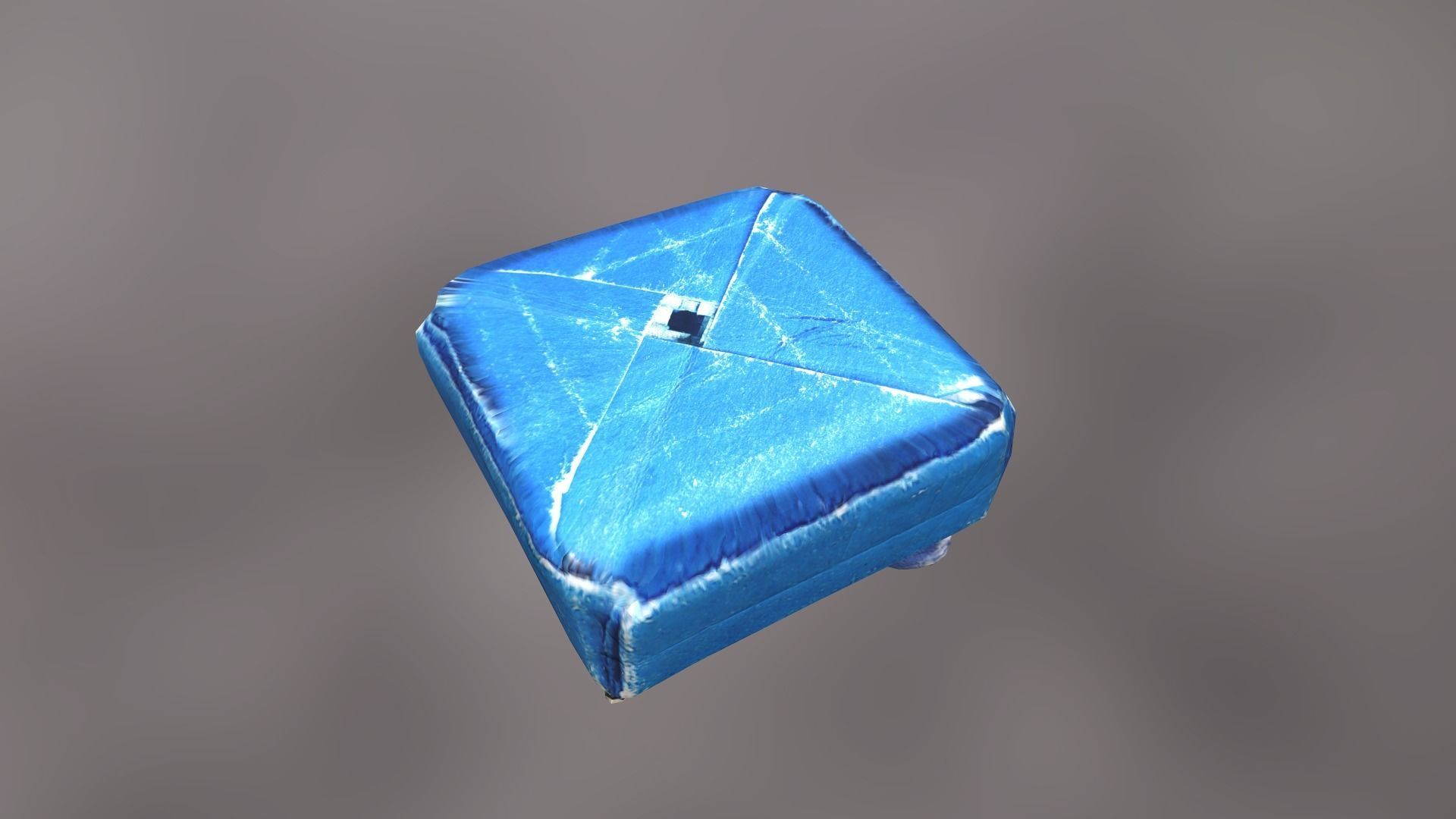 Box with Crane Origami Low-poly 3D model_26