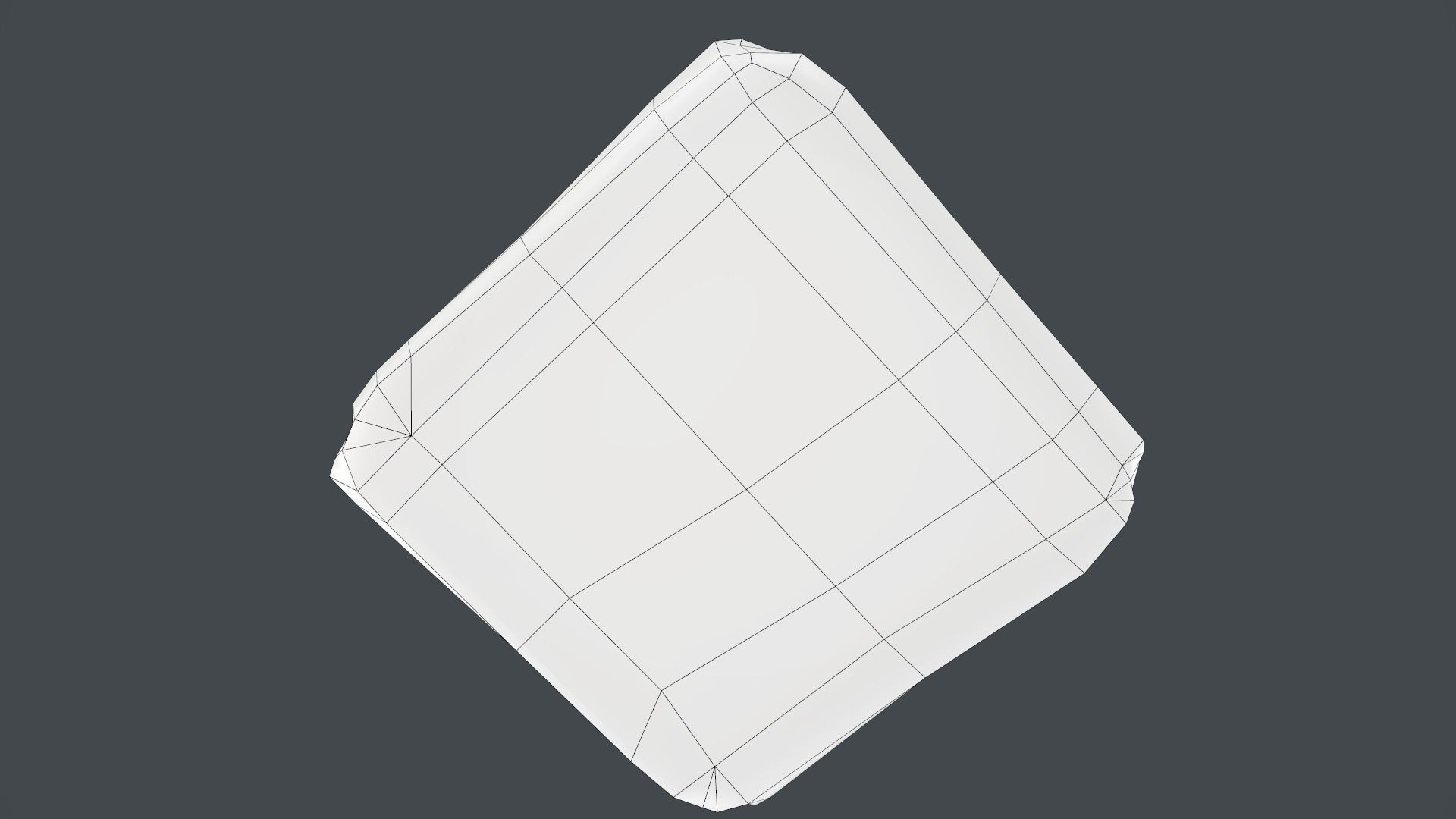 Box with Crane Origami Low-poly 3D model_48