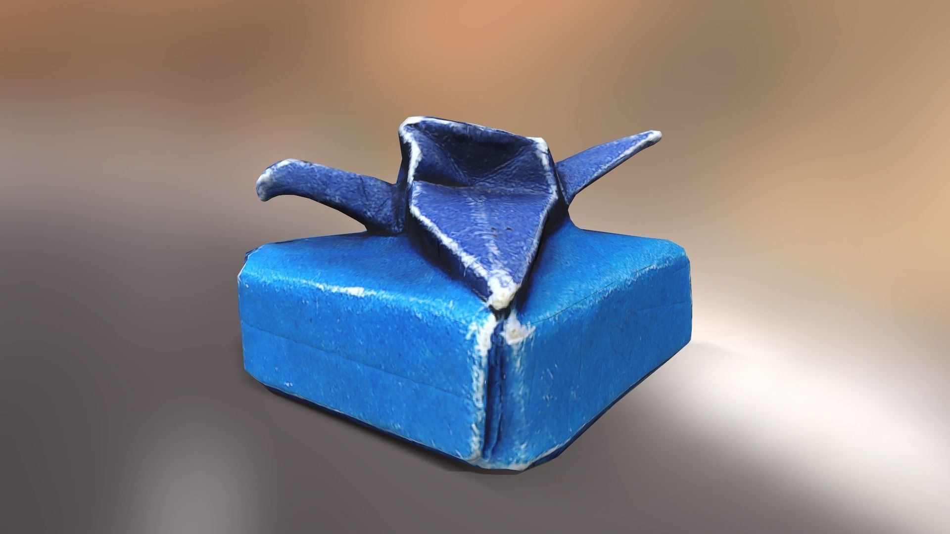 Box with Crane Origami Low-poly 3D model_36