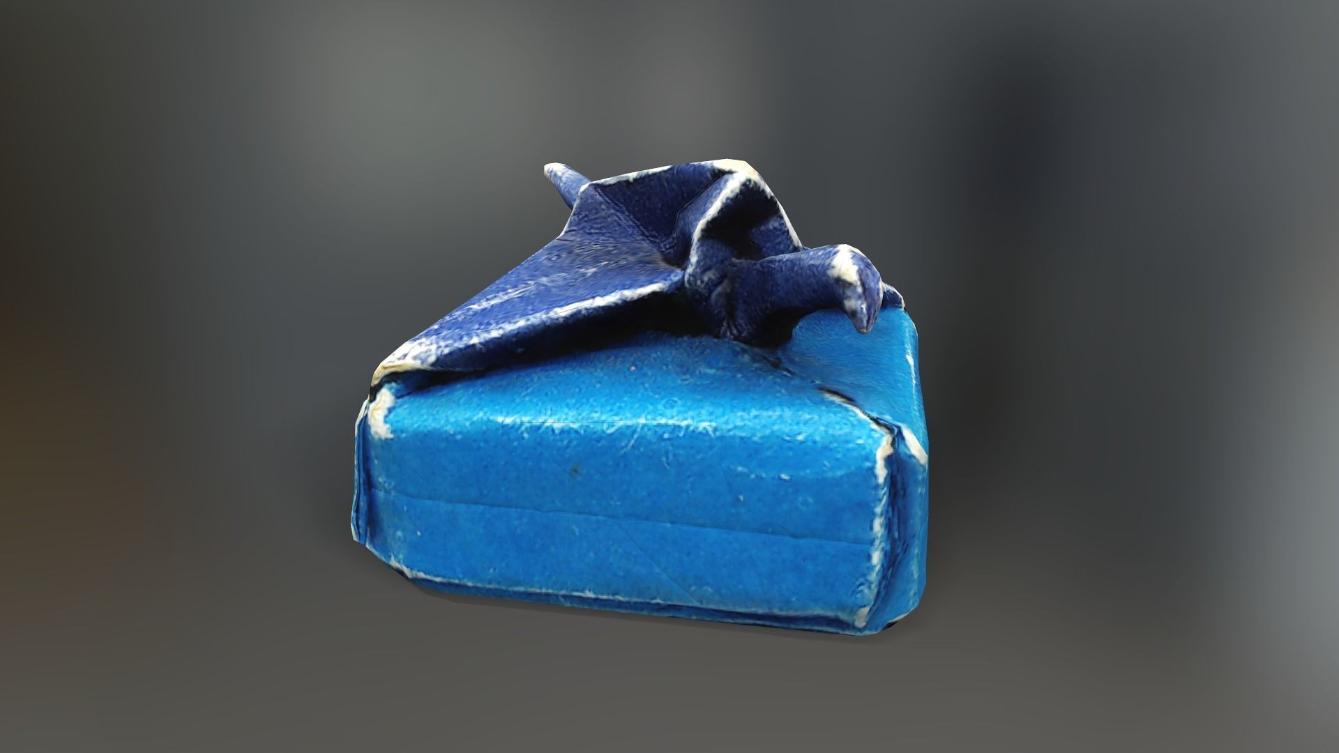 Box with Crane Origami Low-poly 3D model_13