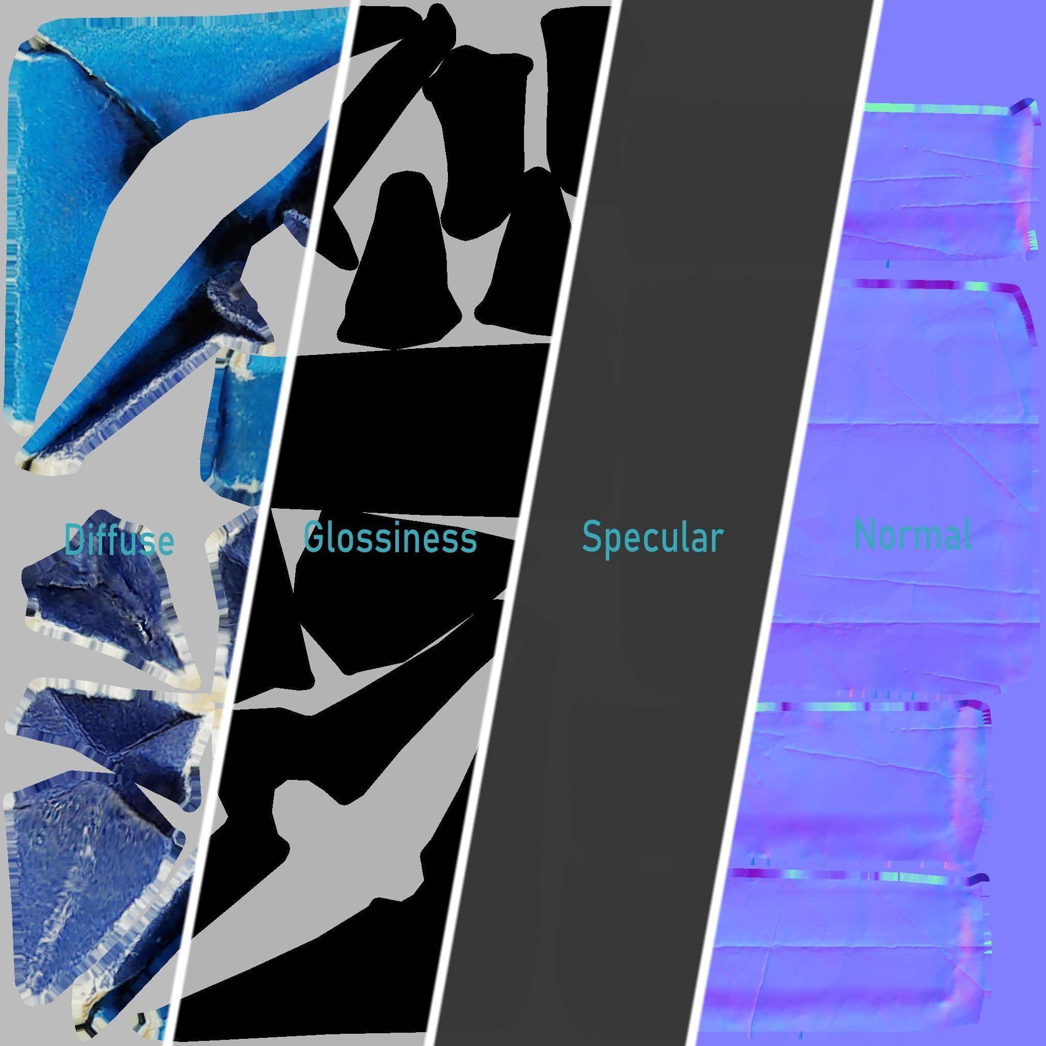 Box with Crane Origami Low-poly 3D model_51