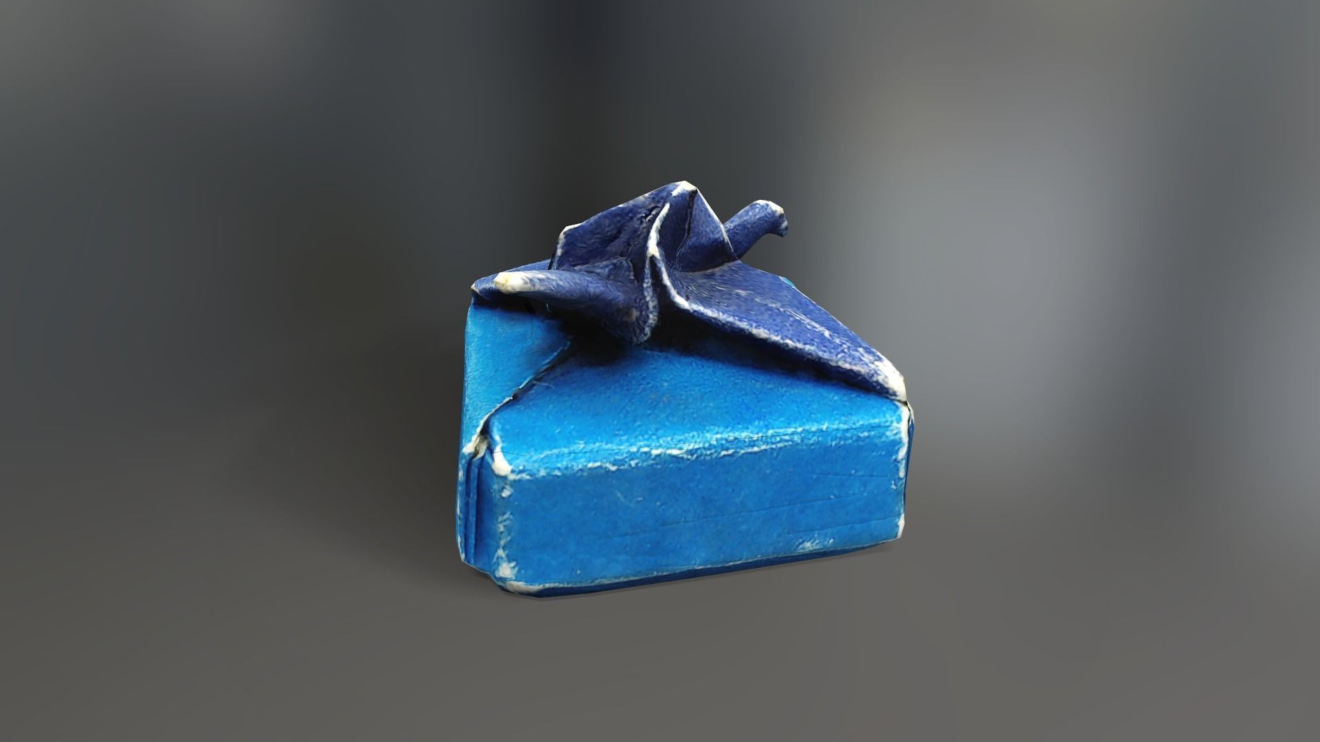 Box with Crane Origami Low-poly 3D model_10