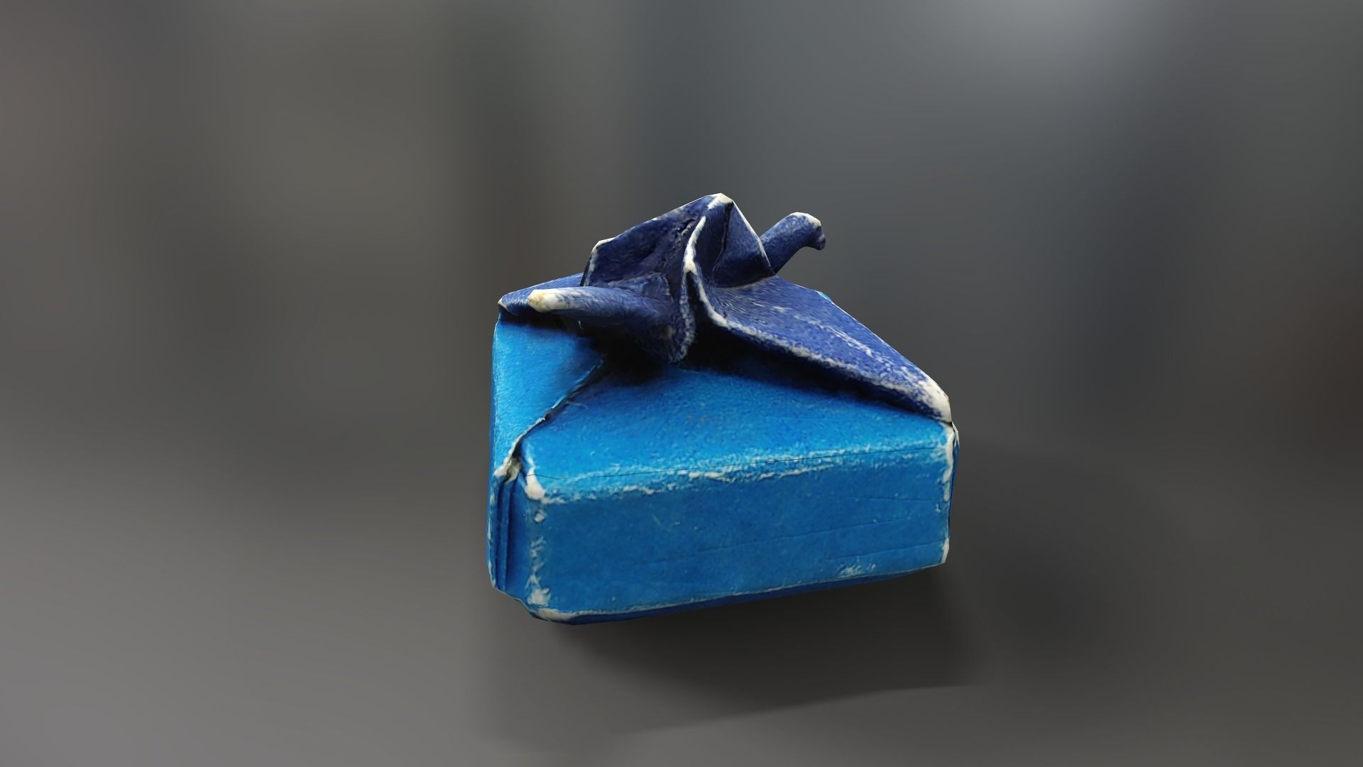 Box with Crane Origami Low-poly 3D model_9