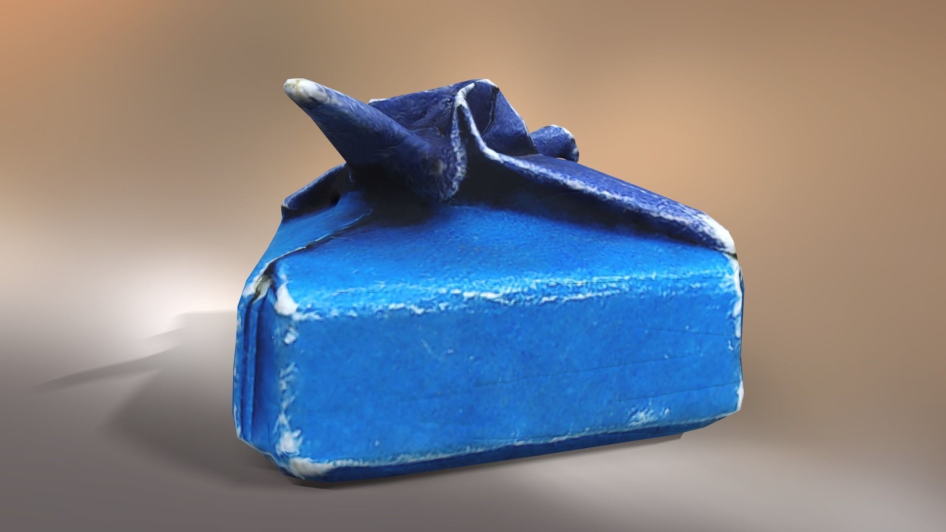 Box with Crane Origami Low-poly 3D model_38