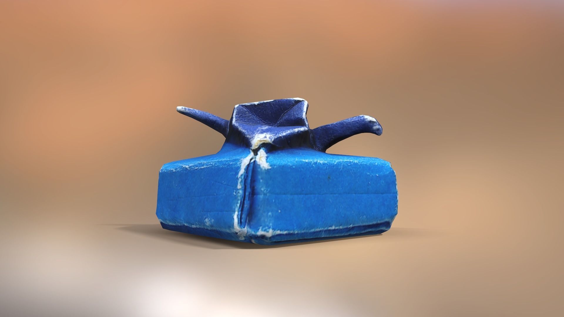 Box with Crane Origami Low-poly 3D model_33