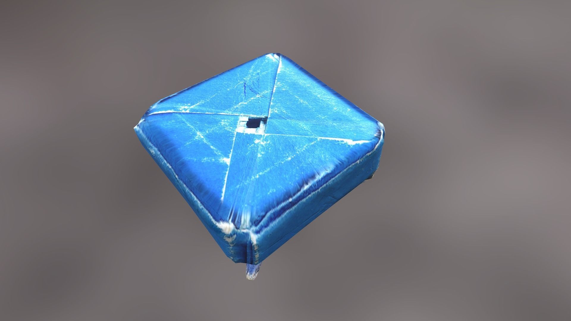 Box with Crane Origami Low-poly 3D model_27