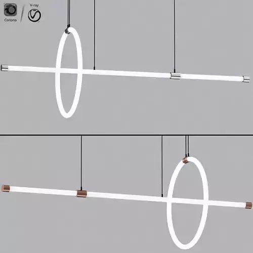 Minimalist Led Ring Suspension Light
