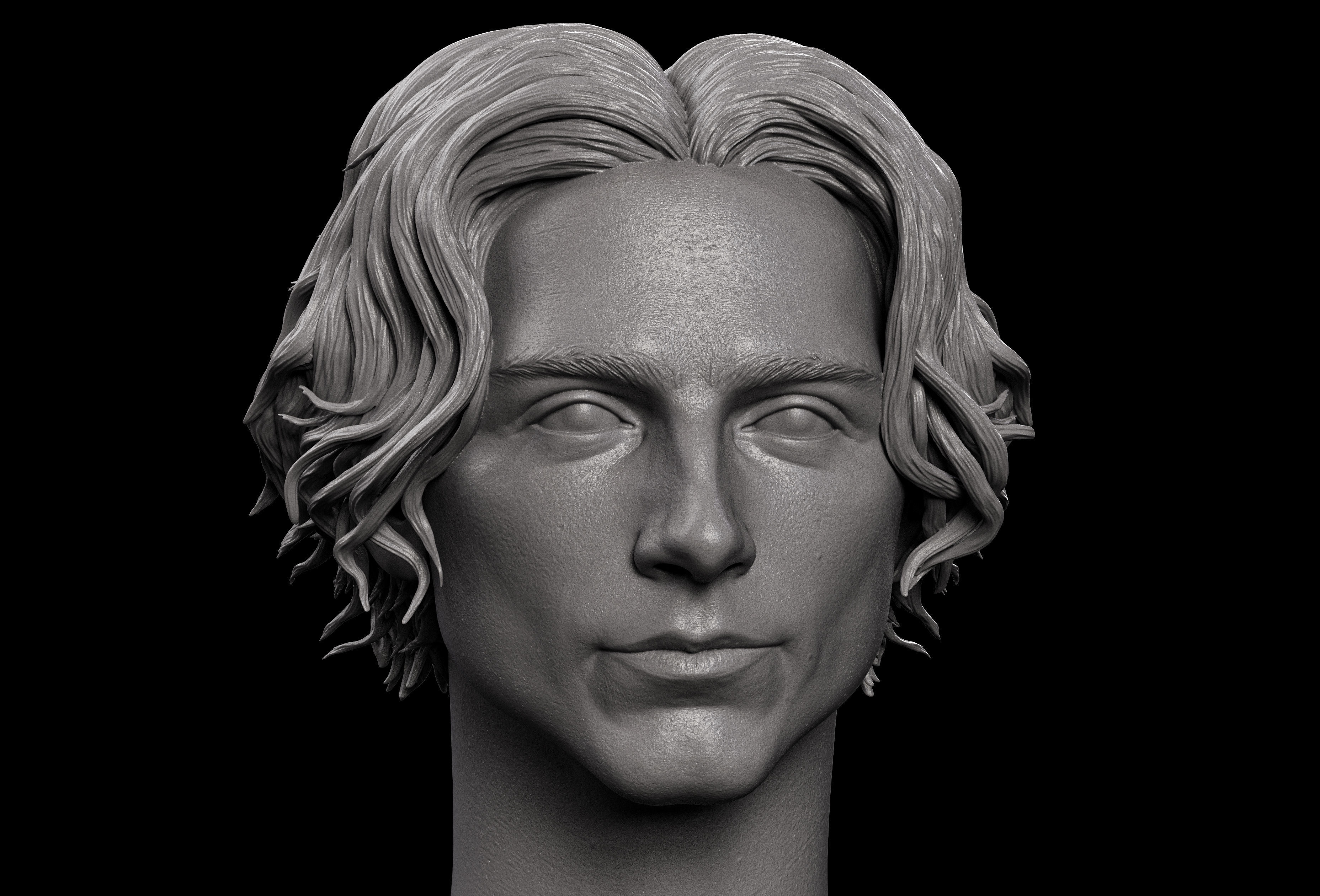 Timothee Chalamet Head 3D print model_1