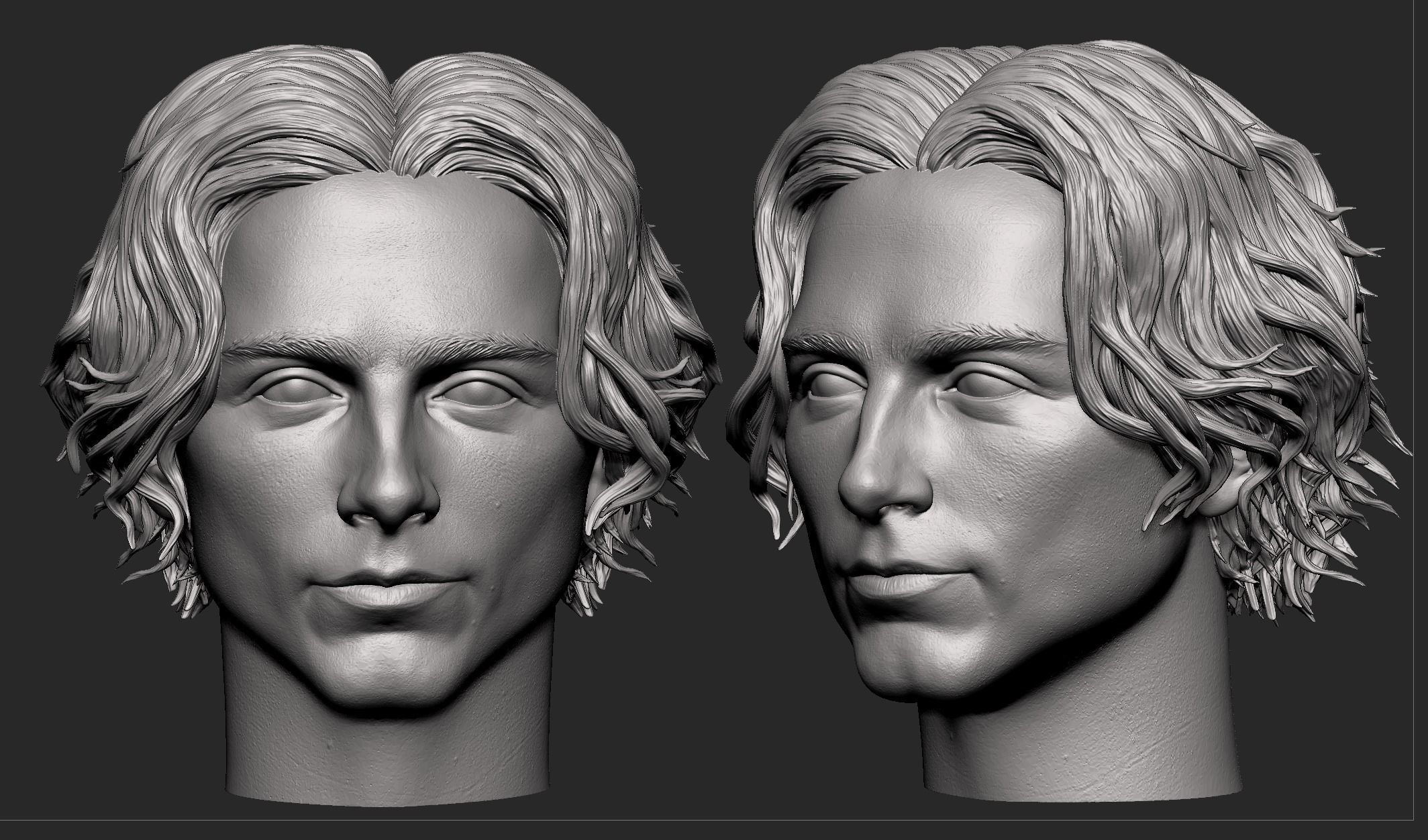 Timothee Chalamet Head 3D print model_3