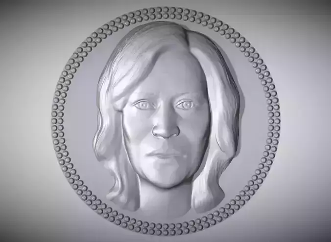 Kamala Harris medallion pendant 3D printing ready stl obj 3D print model