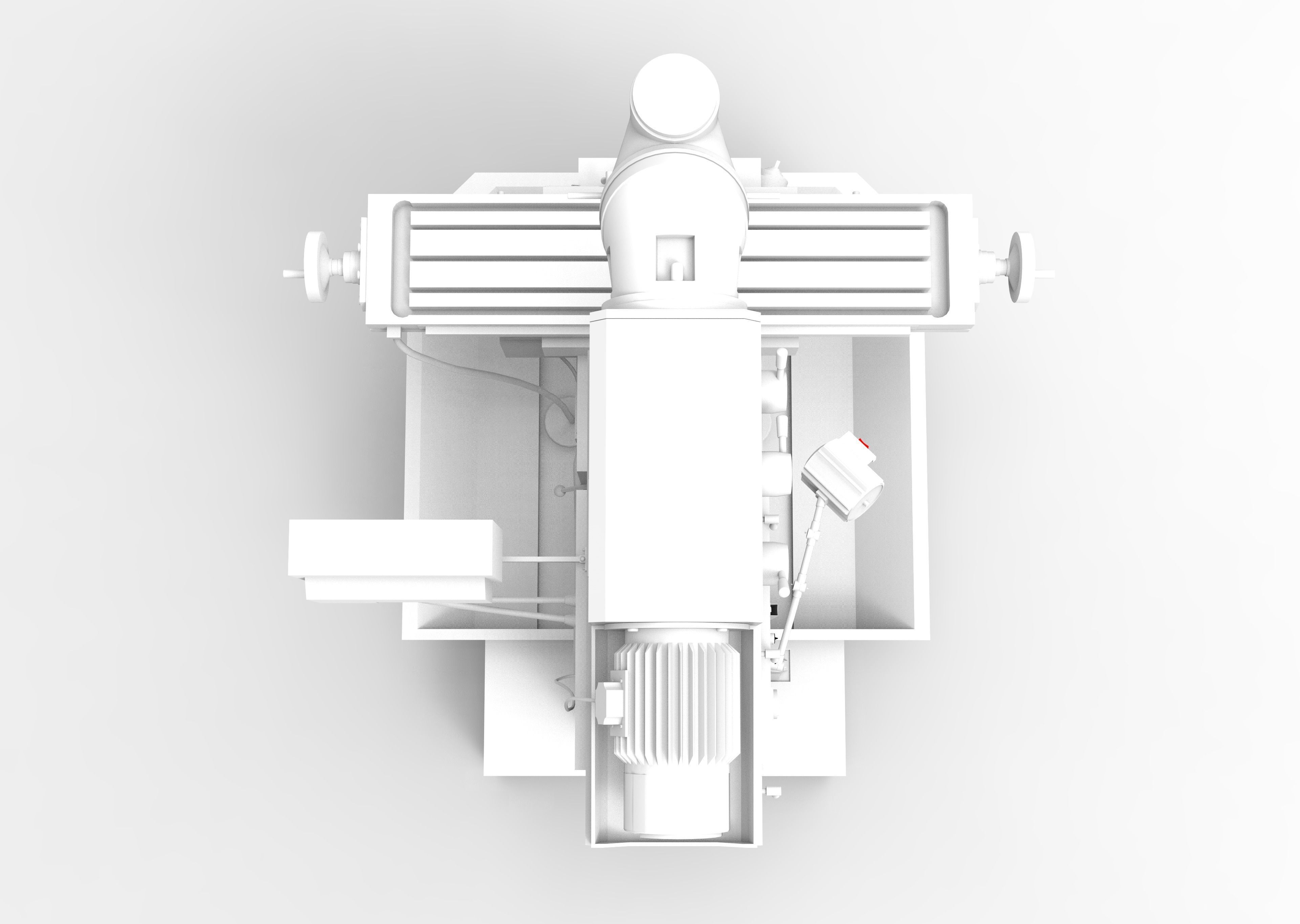 Milling Machine VR  Low-poly 3D model_9
