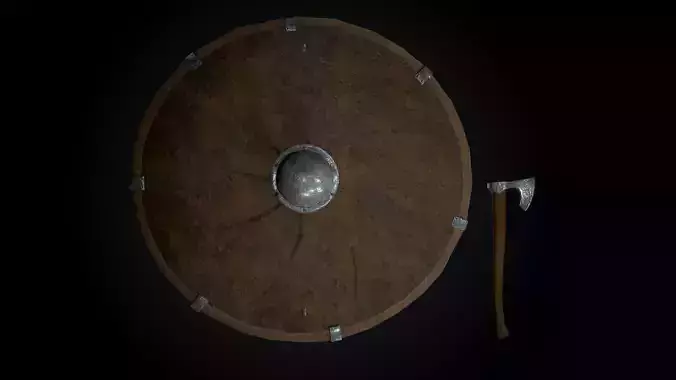 Viking Shield and Ax