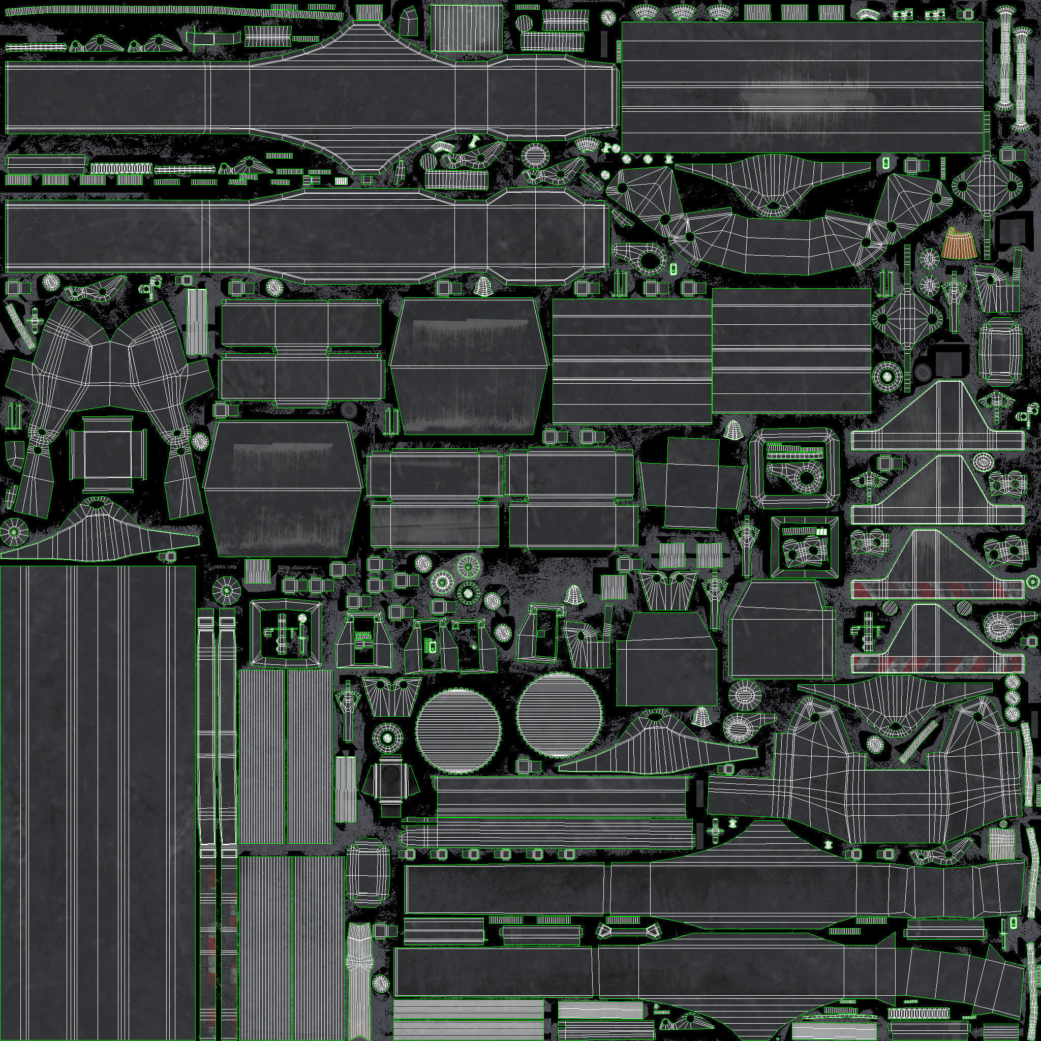 Container Loader Low-poly 3D model_4