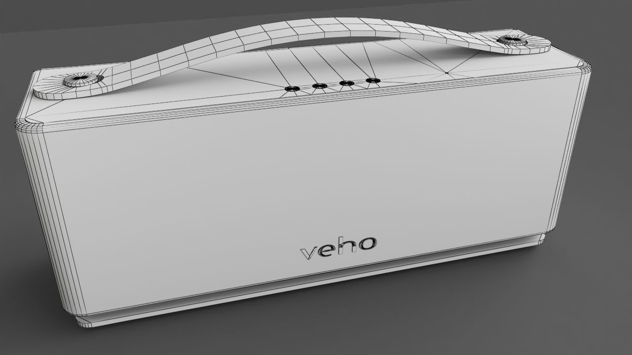 Portable Speaker - Veho M1 Low-poly 3D model_3