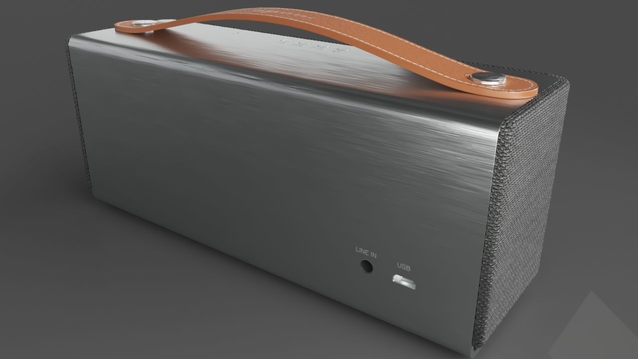 Portable Speaker - Veho M1 Low-poly 3D model_8