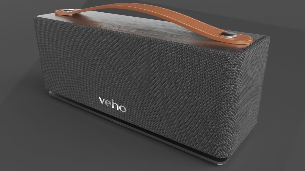 Portable Speaker - Veho M1 Low-poly 3D model_4