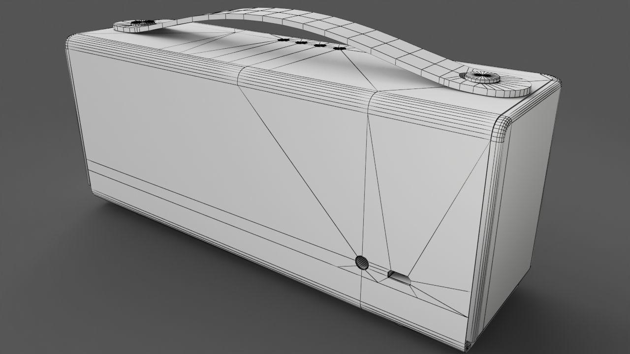 Portable Speaker - Veho M1 Low-poly 3D model_9