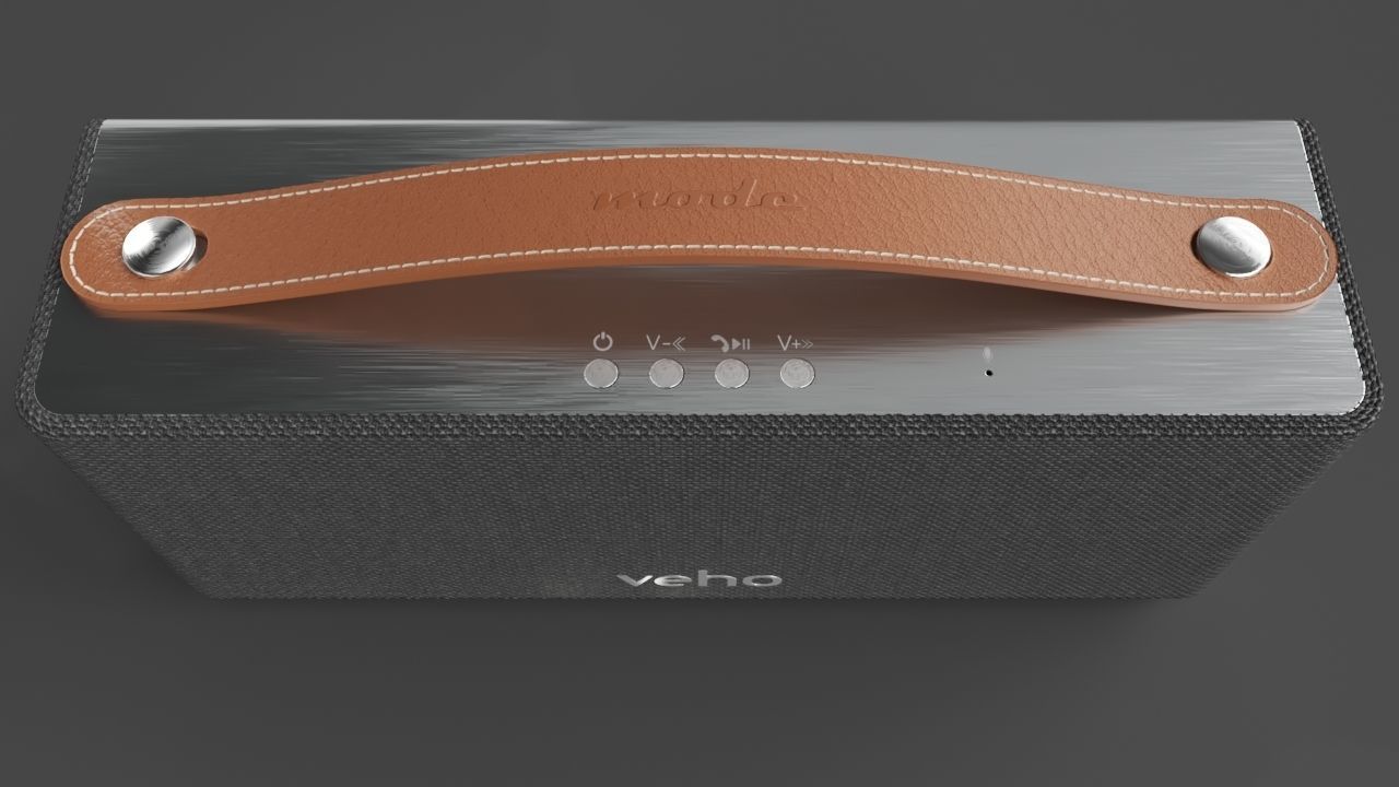 Portable Speaker - Veho M1 Low-poly 3D model_6