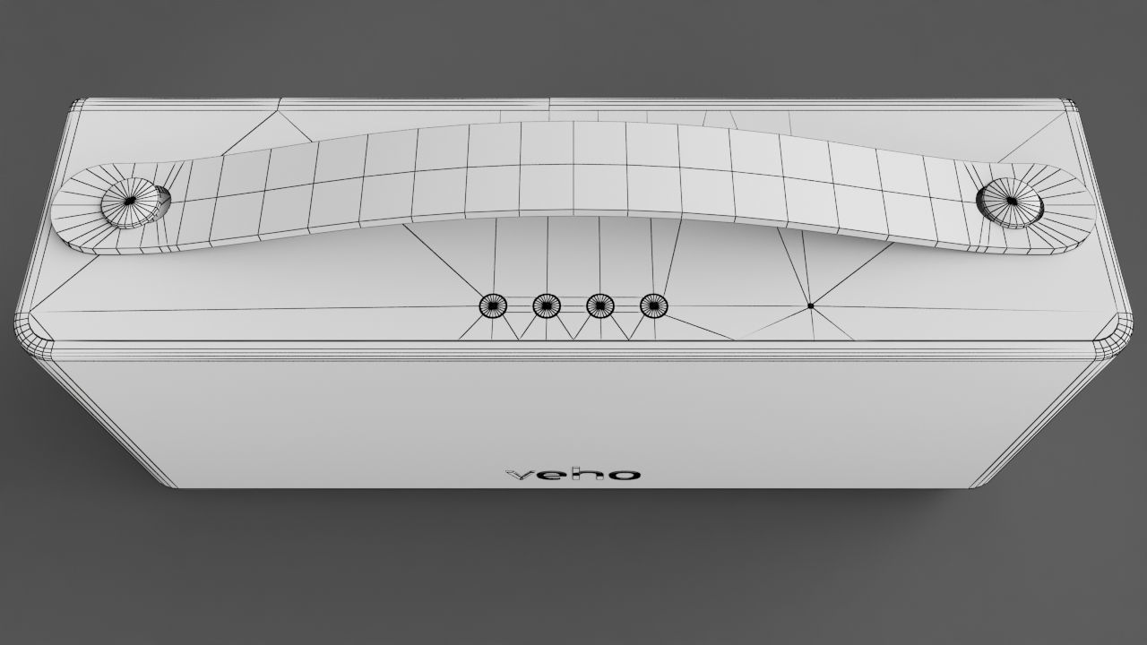 Portable Speaker - Veho M1 Low-poly 3D model_7