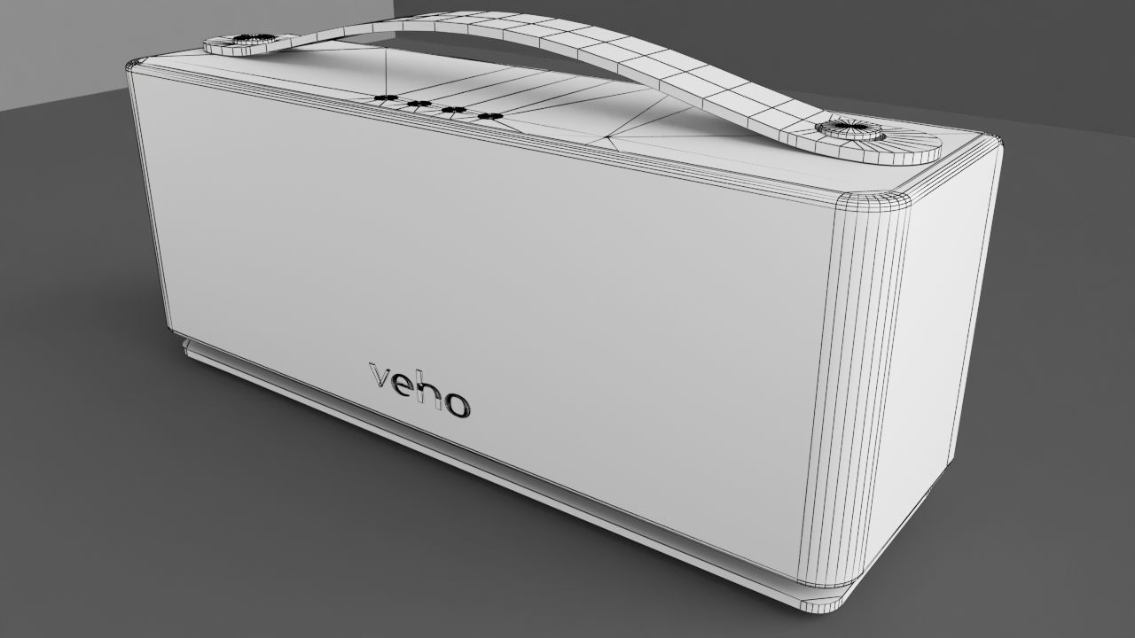 Portable Speaker - Veho M1 Low-poly 3D model_5
