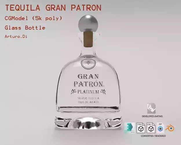 Tequila Gran Patron Bottle