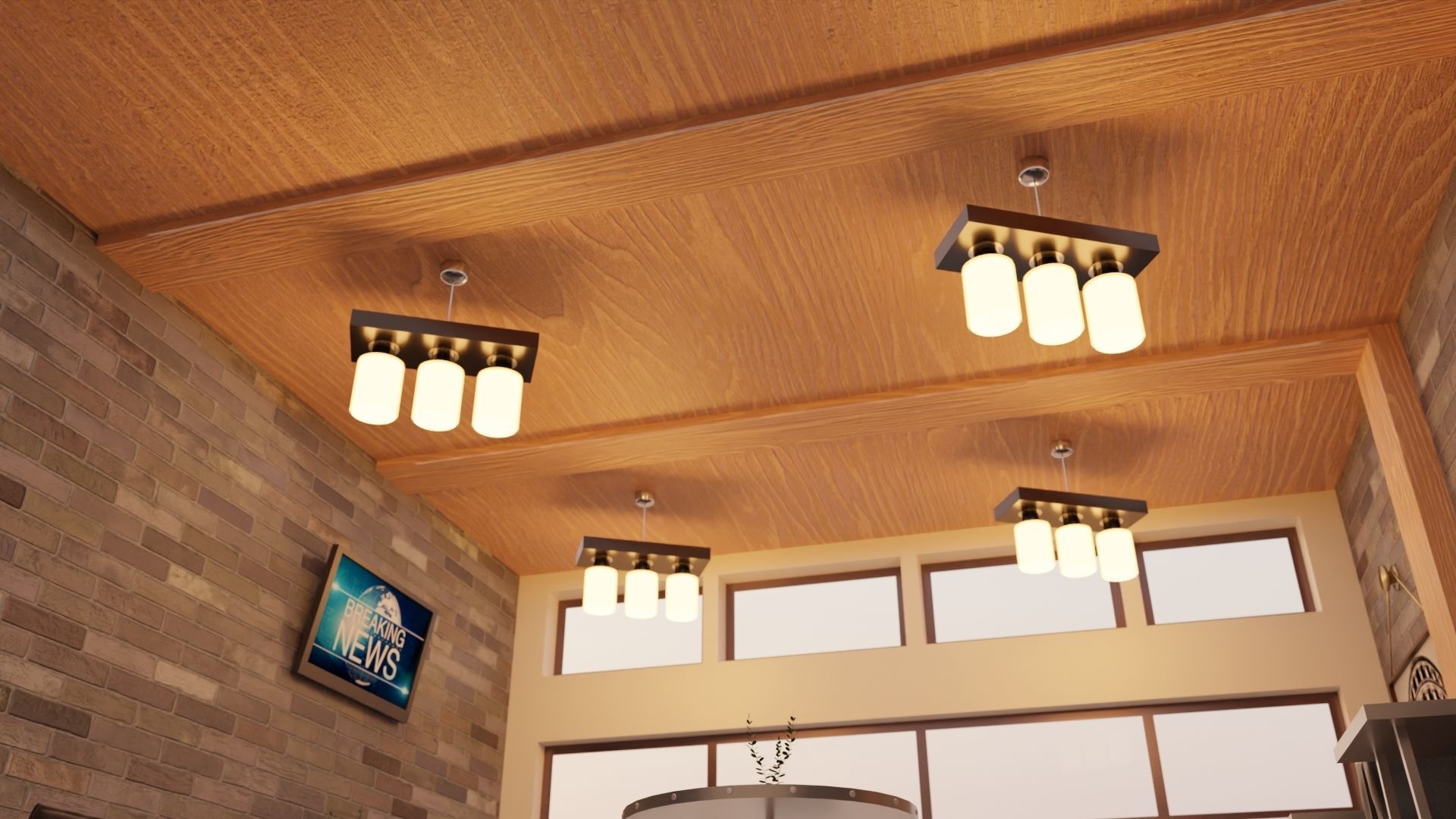 Cafe Interior 3D model_7